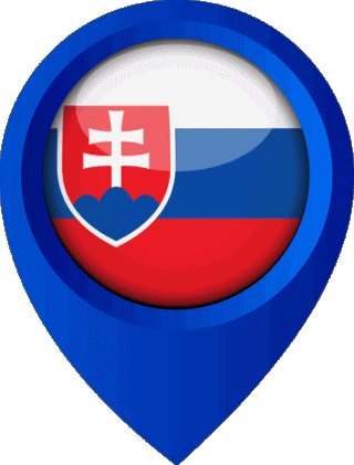 Perno di posizione Slovacchia Europa Bandiere 