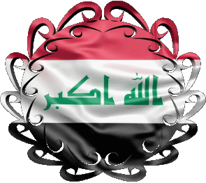 Forme 01 Iraq Asie Drapeaux 