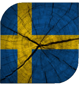 Square Sweden Europe Flags 