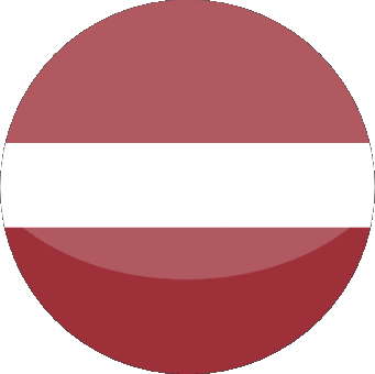 Runde Lettland Europa Fahnen 