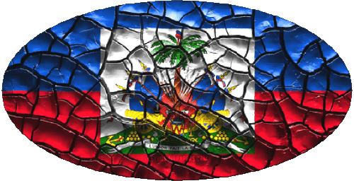 Ovale Haiti America Bandiere 