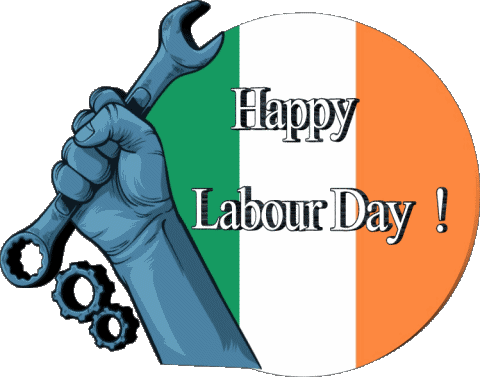 Ireland Happy Labour Day Inglés Mensajes 
