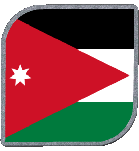 Carré Jordanie Asie Drapeaux 