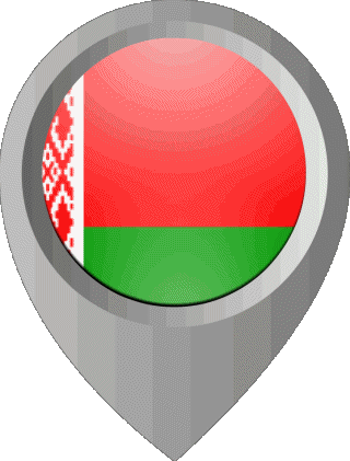 Location Pin Belarus Europe Flags 