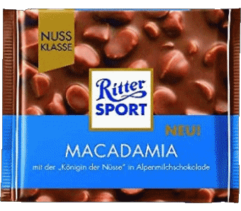 Macadamia-Macadamia Ritter Sport Chocolats Nourriture 