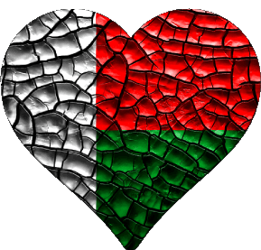 Cuore Madagascar Africa Bandiere 