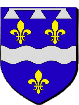 Wappen-Wappen Loiret 45 Abteilungen - Städte Frankreich Fahnen 