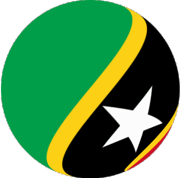 Sphere - Cube Saint Kitts and Nevis America Flags 