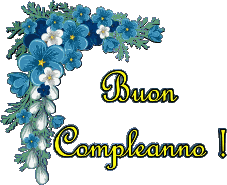 002 Transparent Background Floreale Buon Compleanno Italian Messages 