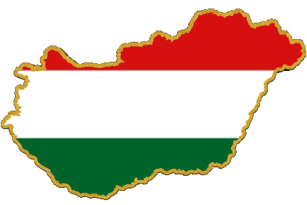 Carte Hongrie Europe Drapeaux 