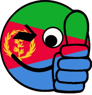 Smiley - OK Eritrea Afrika Fahnen 