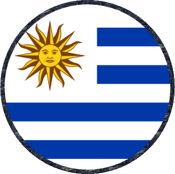 Rond Uruguay Amériques Drapeaux 