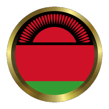 Rund - Ringe Malawi Afrika Fahnen 