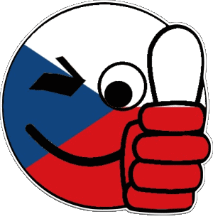 Smiley - OK Tschechische Republik Europa Fahnen 