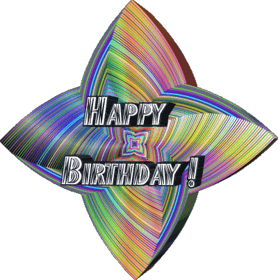 018 Fond Transparent Abstract - Geometric Happy Birthday Anglais Messages 