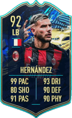 Theo Hernández France F I F A - Joueurs Cartes Jeux Vidéo Multi Média 
