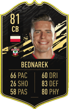 Jan Bednarek Polonia F I F A - Jugadores  cartas Vídeo Juegos Multimedia 