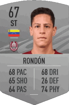 Mario Rondón Venezuela F I F A - Giocatori carte Videogiochi Multimedia 