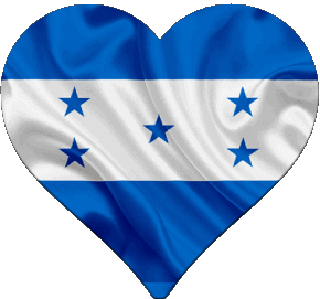 Cuore Honduras America Bandiere 