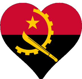 Angola Angola África Banderas 