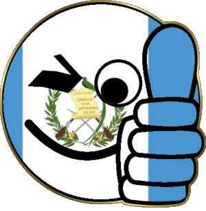 Smiley - OK Guatemala America Flags 