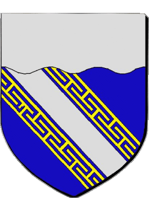 Wappen-Wappen Aube 10 Abteilungen - Städte Frankreich Fahnen 