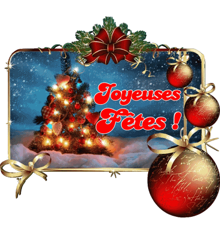 Serie 09 Joyeuses Fêtes (Noël) Francese Messagi 
