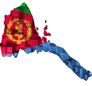 Carte Erythrée Afrique Drapeaux 
