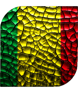 Quadrato Mali Africa Bandiere 