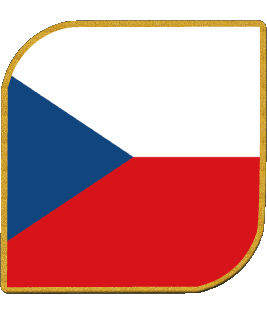 Carré Tchéquie Europe Drapeaux 