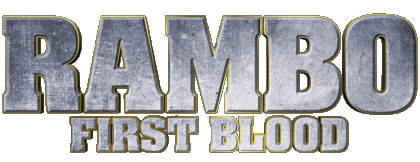 Logo First blood Rambo Películas Internacional Multimedia 