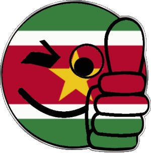 Smiley - OK Suriname Amerika Fahnen 