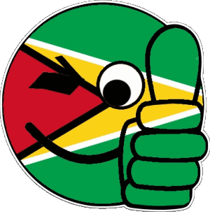 Smiley - OK Guyana Amériques Drapeaux 