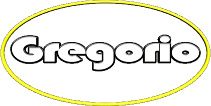 Gregorio G MASCULIN - Italie Prénoms 