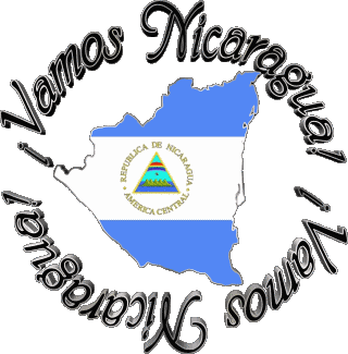 Bandera Vamos Nicaragua Español Mensajes 