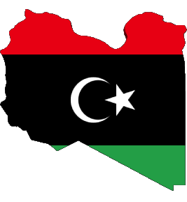 carte Libye Afrique Drapeaux 