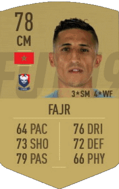 Fayçal Fajr Marokko F I F A - Karten Spieler Videospiele Multimedia 