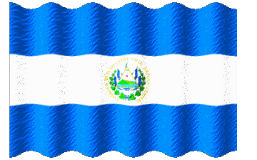 Ondulación El Salvador América Banderas 