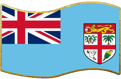 Rectángulo Fiyi Oceanía Banderas 