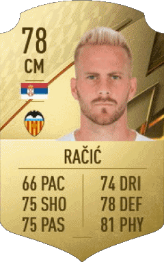 Uros Racic Serbien F I F A - Karten Spieler Videospiele Multimedia 