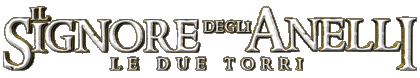 Italian Logo The Two Towers The Lord of the Rings Movies International Multi Media 
