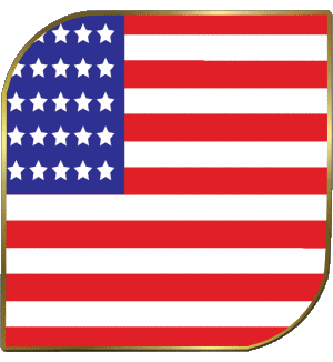 Carré U.S.A - National Amériques Drapeaux 