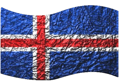 Rectángulo Islandia Europa Banderas 