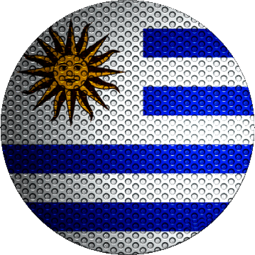 Rond Uruguay Amériques Drapeaux 