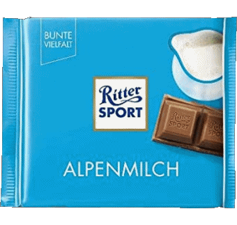 Alpenmilch-Alpenmilch Ritter Sport Cioccolatini Cibo 