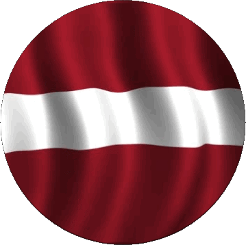 Rond Lettonie Europe Drapeaux 