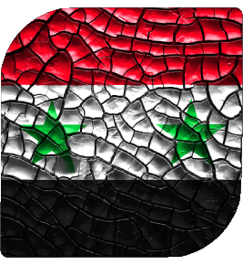 Square Syria Asia Flags 