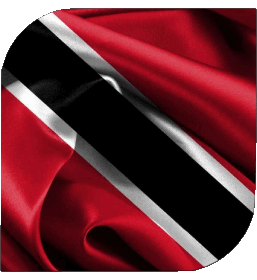 Square Trinité et Tobago America Flags 