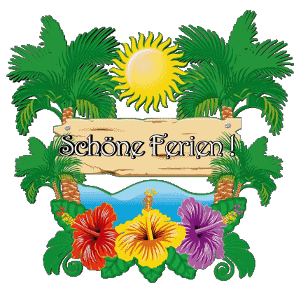 24 Transparent Background Schöne Ferien German Messages 