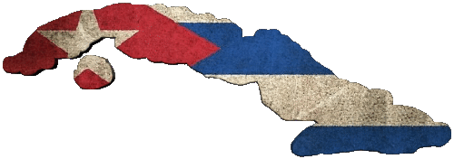 Carte Cuba Amériques Drapeaux 